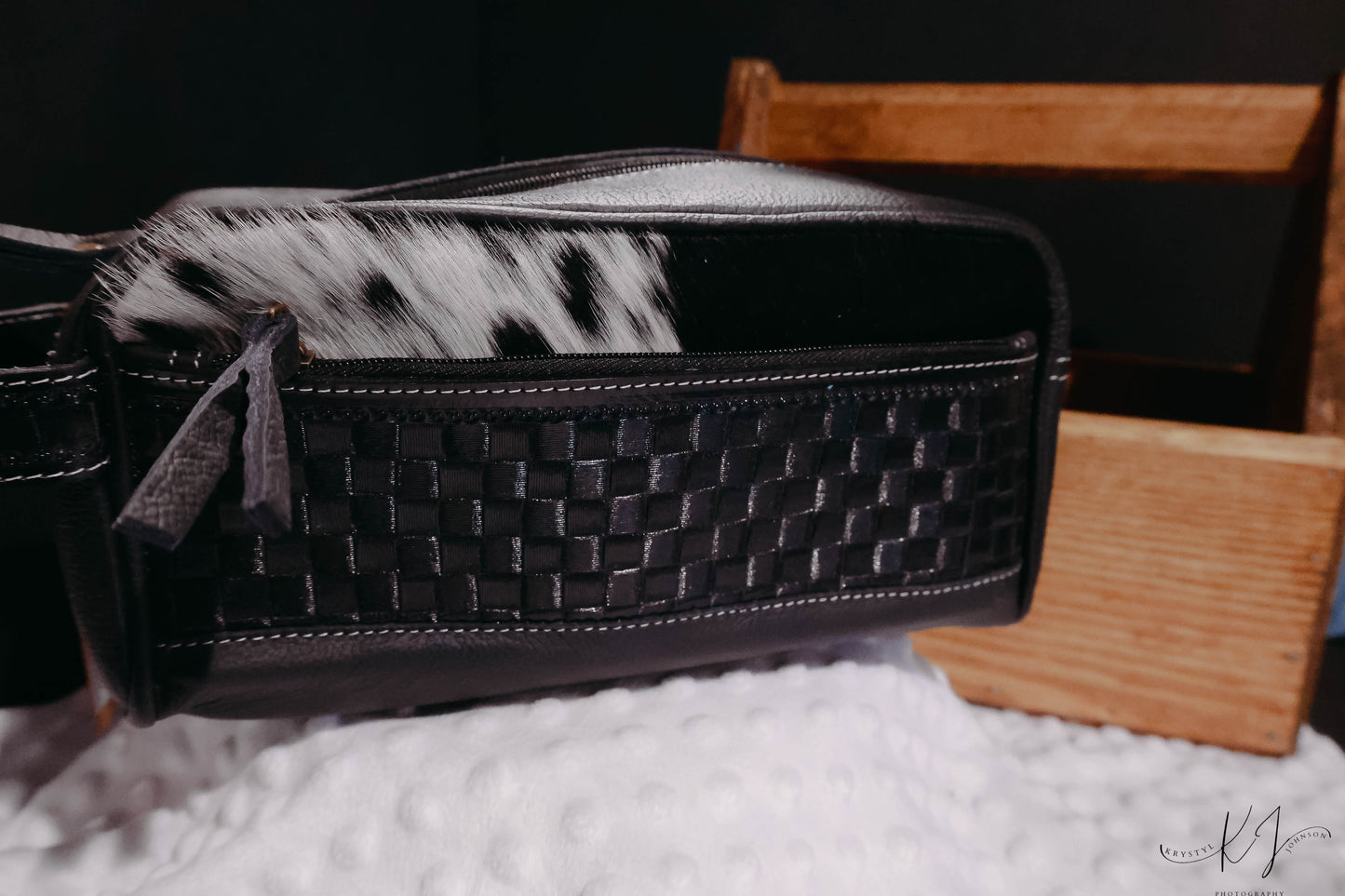Hair-On-Hide Shave bag