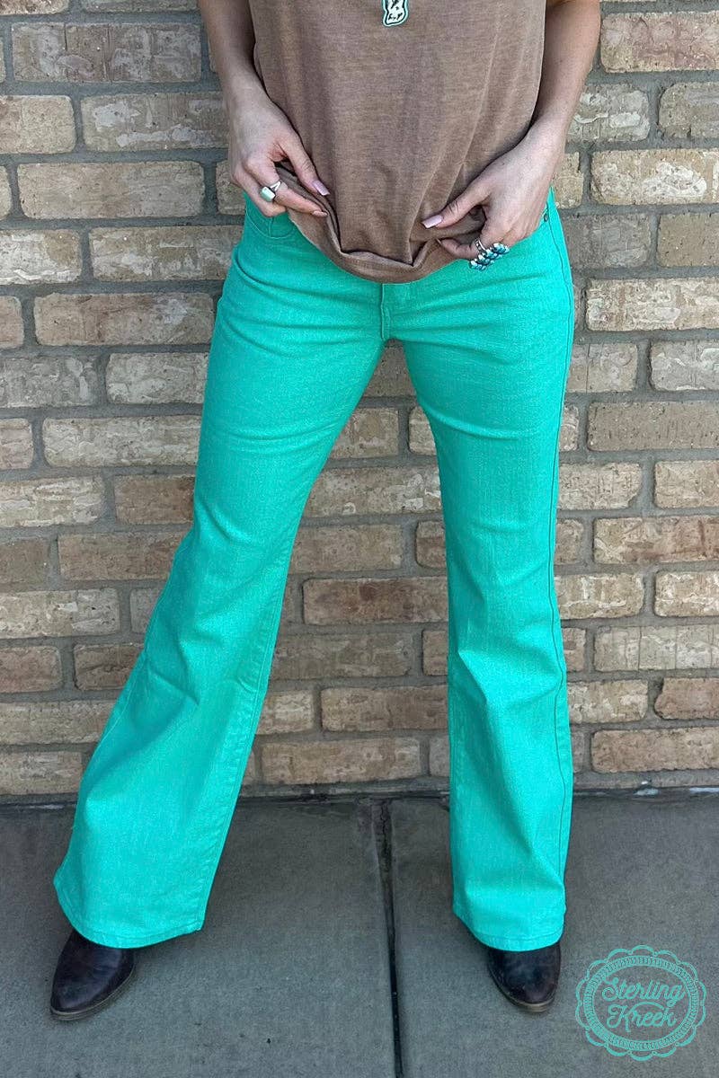 WALKING WEST DENIM TURQUOISE LONG